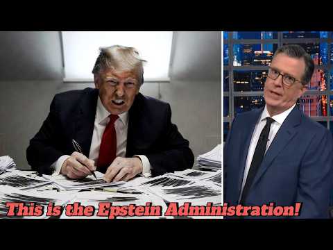 Stephen Colbert Reacts to Obama’s Brilliant Response to Trump Video , Trump’s Epstein Files