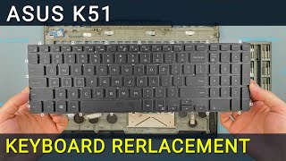 Video thumbnail for Keyboard replacement Asus K51 by How-FixIT