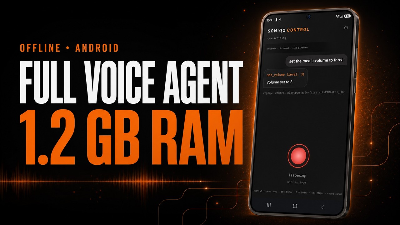 We fit a full offline voice agent into 1.2 GB on Android — 88-second demo