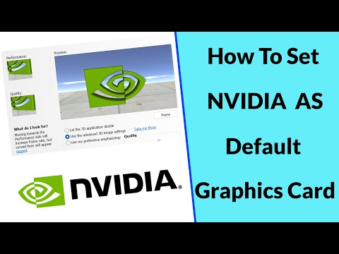 How to set nvidia as default graphics card for windows 10 and windows ...