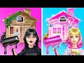 WEDNESDAY VS ENID DOLL ROOM MAKEOVER 🖤 💝 Building Dream House* I Built a Secret Room By YayTime!