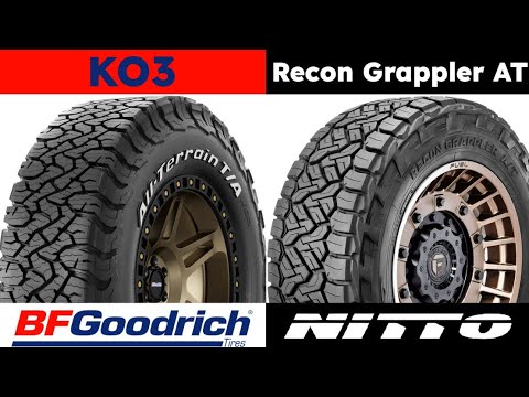 BFGoodrich All-Terrain TA KO3 vs Nitto Recon Grappler AT