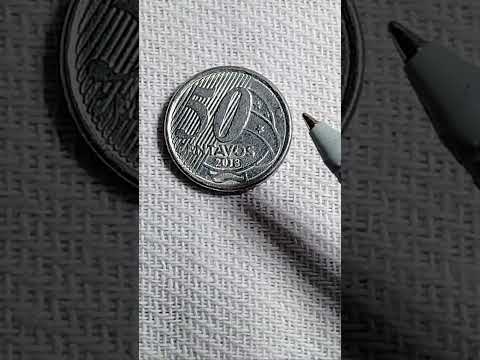 50 centavos ano 2013,com risco encima do 5#viral #numismatica #canaã