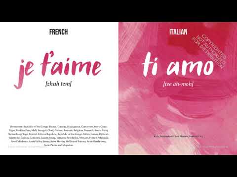 How to Say I Love You in Almost Every Language