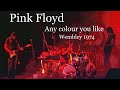 Pink Floyd - Any Colour You Like (Live Wembley 1974)