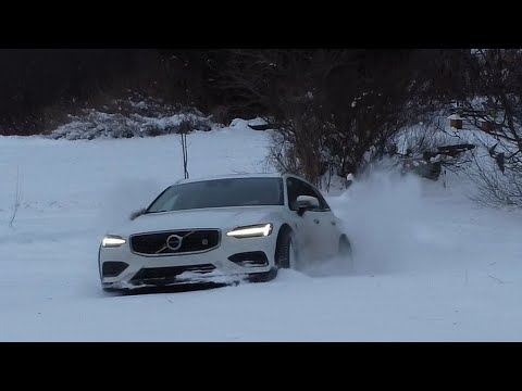 2019 Volvo V60 cc snow test esc on / off