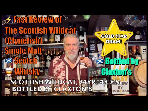 Fast Review of The Scottish Wildcat, (Clynelish), 24yr, 48.8%, Bottled by Claxton's for CWAS🏴󠁧󠁢󠁳󠁣󠁴󠁿🥃