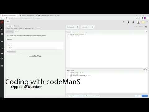 Codewars Opposite Number Javascript