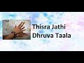Thisra Jathi Dhruva Taala 35 Taalas Bharathanatyam