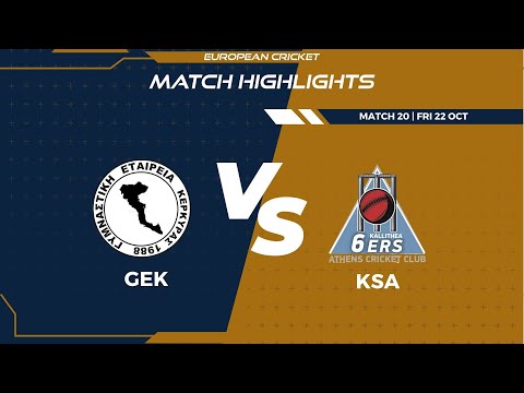 Match 20 - GEK vs KSA| Highlights | FanCode ECS Greece Day 5 | Greece 2021 | ECS21.791