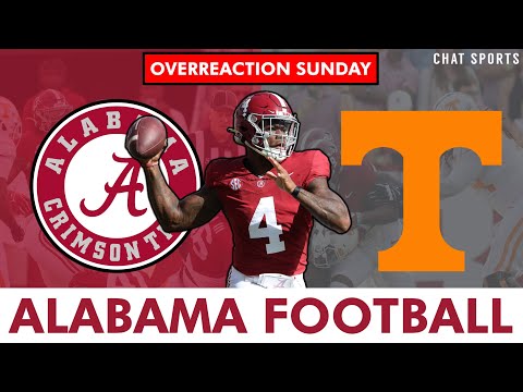 Alabama Football OVERREACTION Sunday & News - Jalen Milroe Leads 2nd Half Comeback vs. Tennessee Video