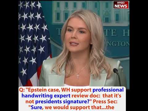 WH support handwriting expert review Trump signature; Speaker Johnson: gov shutdown up to Dems