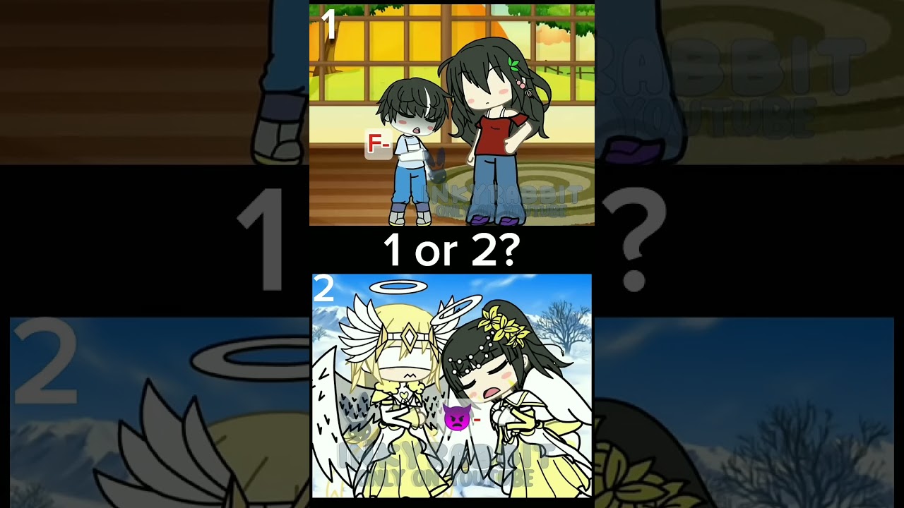 1 or 2? | Which one is better? | Gacha | #gacha #gachaclub #gachalife #gachaedit #trending #shorts
