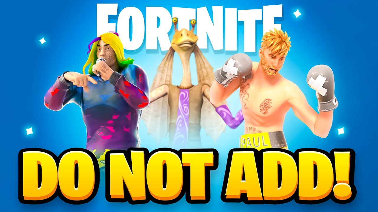 20 SKINS Fortnite Should NEVER Add!