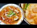 Aloo Chole Puri INDIAN STREET FOOD RECIPE Đa Bābā Style Aloo Puri Aalu Puri Ki Sabzi Delh