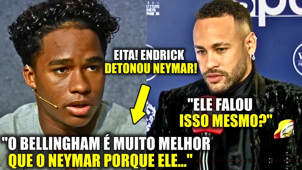 🚨 EITA! Olha a POLÊMICA DECLARAÇÃO DO ENDRICK SOBRE O NEYMAR HOJE!