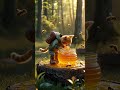 Funny Orange Cat S First Hike Cobra Fight Bear Honey Chaos ️ Cute Funny Cat Cats Shorts