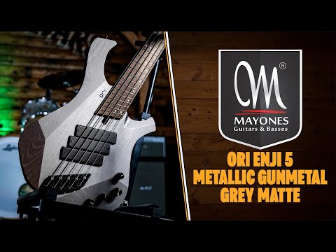 Mayones Ori Enji 5 - Wenge - Metallic Gunmetal Grey Matte - 5-String image 11