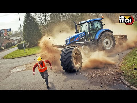 Jaw Dropping Tractor Fail Compilation 2025 | Extreme & Dangerous Operator Skills #Part 3