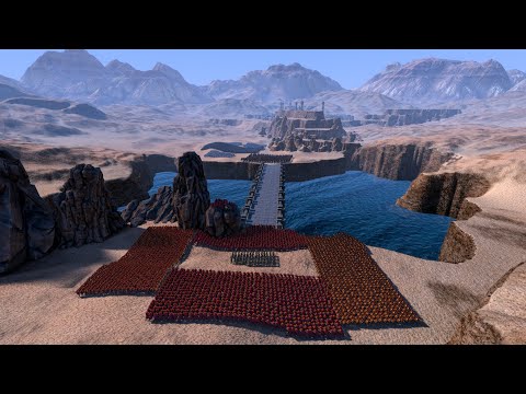 SPARTAN ARMY AND MODERN SOLDIERS DEFEND THE BRIDGE - Ultimate Epic Battle Simulator UEBS