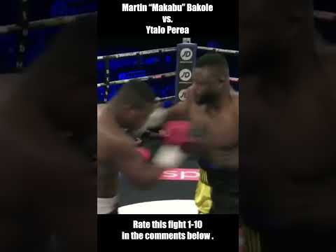 Martin “Makabu” Bakole vs Ytalo Perea Fight Highlights 😲 #shorts #shortsvideo #highlights