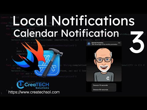 Swift Local Notifications 3: Calendar Notifications thumbnail