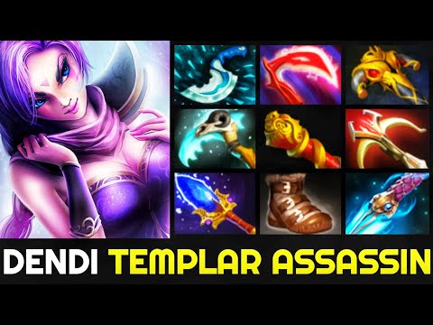DENDI Templar Assassin Full Slotted Carry Intense Game Dota 2