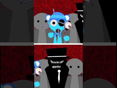 Incredibox Sprunki Retake BUT All Sprunki are afraid of BLACK Phase 2 #shorts