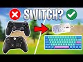How can you SWITCH to keyboard and mouse?