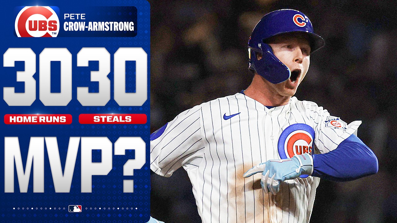 Pete Crow-Armstrong has reached 30/30 for SECOND STRAIGHT season! 🤩 | MLB Highlights