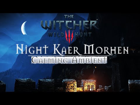 Nighty Kaer Morhen - Moon Night | The Witcher 3 - Relaxing Music & Ambience