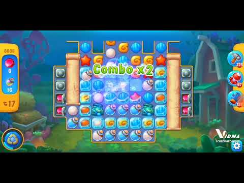 Fishdom. 8838 level no boosters and diamonds. 25 moves