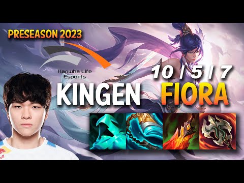 HLE Kingen FIORA vs JAX Top - KR Ranked