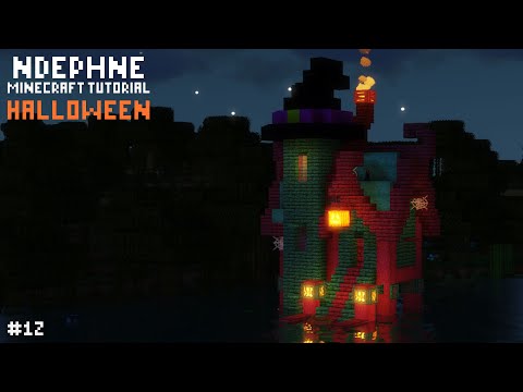 NDEPHNE - Minecraft Tutorial - Teaching how to build a fancy witch house for Halloween | A Fancy Witch House Halloween #12