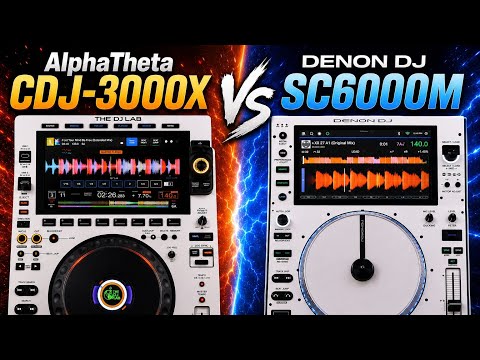 Denon DJ SC6000 vs  AlphaTheta CDJ-3000X - RGB Waveform