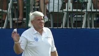 John Daly drains 42-foot eagle putt on No. 18 at Sony Open