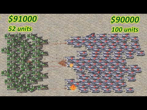 Apocalypse vs Tank Destroyer - Same Cost Battle: Red Alert 2