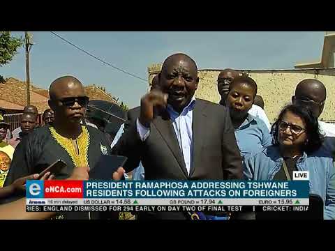 Ramaphosa addresses Tshwane residents
