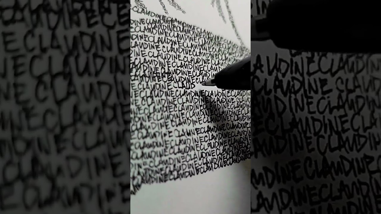 Drawing using names #typography #drawing #art #portrait #sketch #penart #artist