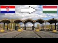 Croatia Hungary Crossing The Border By Car