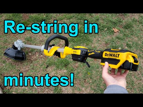 How to replace reload string on Dewalt trimmer - 20V or 60V
