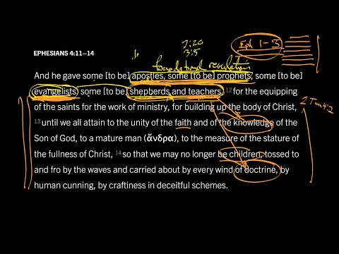 Apostles, Prophets, Evangelists, and Teachers: Ephesians 4:11–14, Part 2