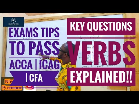 Exams Tips To Pass ACCA | CFA | CIMA | CPA| ICAG | Nhyira Premium