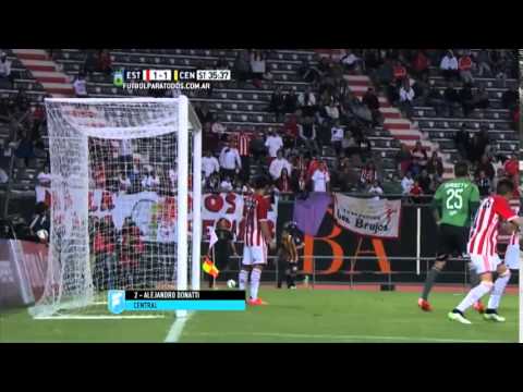 Gol de Alejandro Donatti  Estudiantes 1-1 Rosario Central