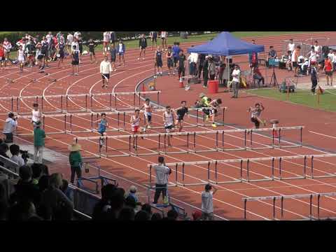 2019-2-27 Inter School Athletics Competition 2018-2019 Day 1 - Boys C Grade 100m Hurdles Heat 2