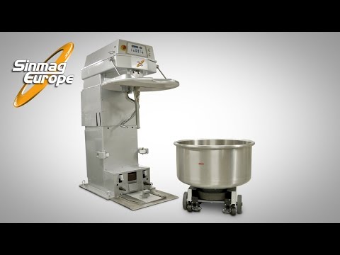 Video Ptrin  spirale cuve extractible boulangerie 45 Litres SINMAG