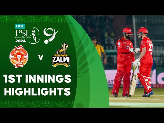 1st Innings Highlights | Islamabad United vs Peshawar Zalmi | Match 20 | HBL PSL 9 | M1Z2U