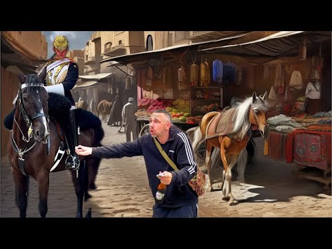 Epic Showdown: Drunk Man vs. Royal Horse Feeding Fiasco!"