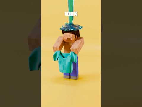 💦 1 Billion Water Drops | Minecraft Steve