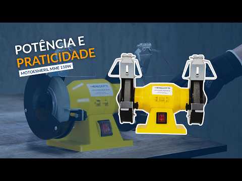Motoesmeril Elétrico PLUS150-05 1/4CV 150W Monofásico 110V/220V MENEGOTTI-40760114 - Vídeo